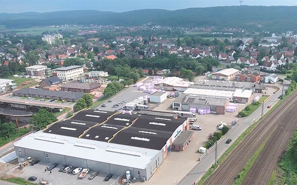 De RODENBERG-fabriek in Porta Westfalica-Neesen